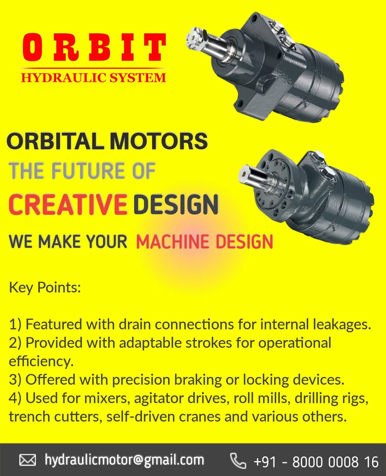 White Motor Impro Hydraulic Motor in India